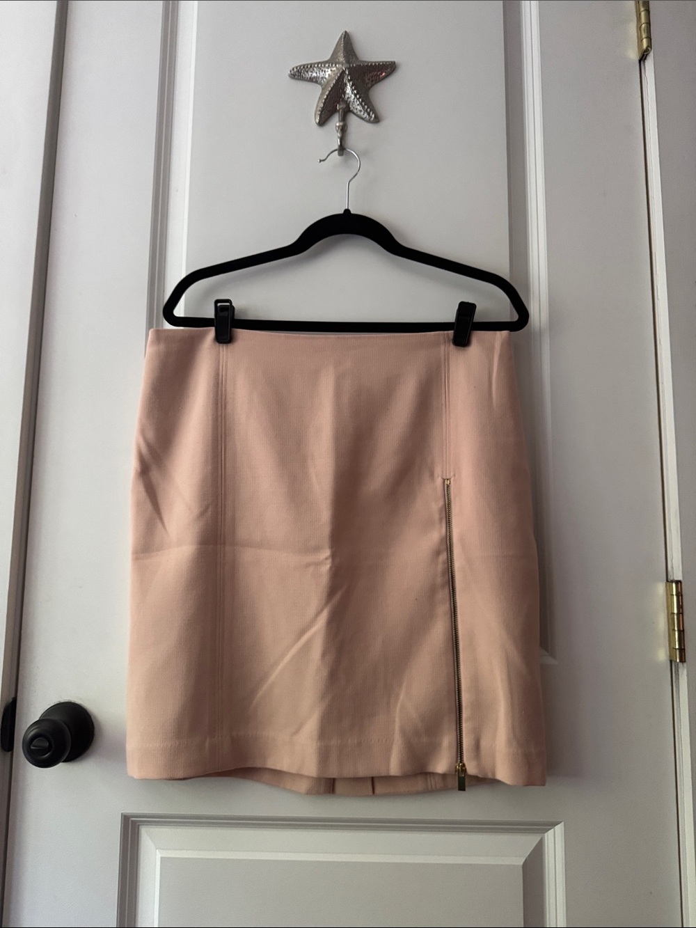 Banana Republic Blush Pink Mini Skirt with Side Zip